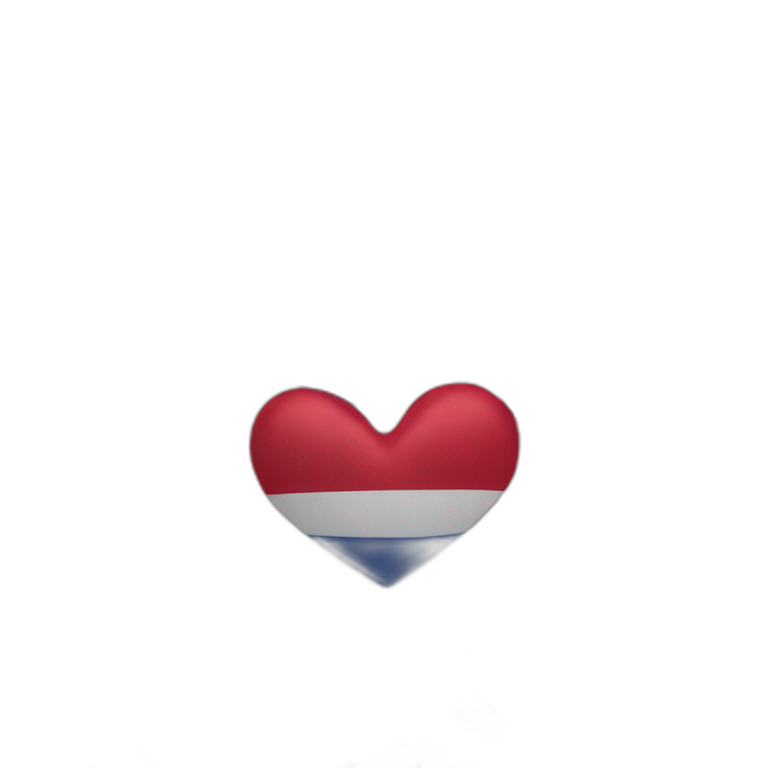 heart Dominican Republic flag emoji