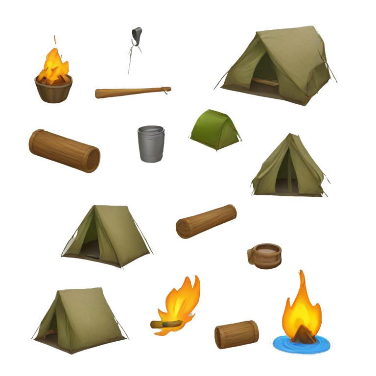 camp planning emoji