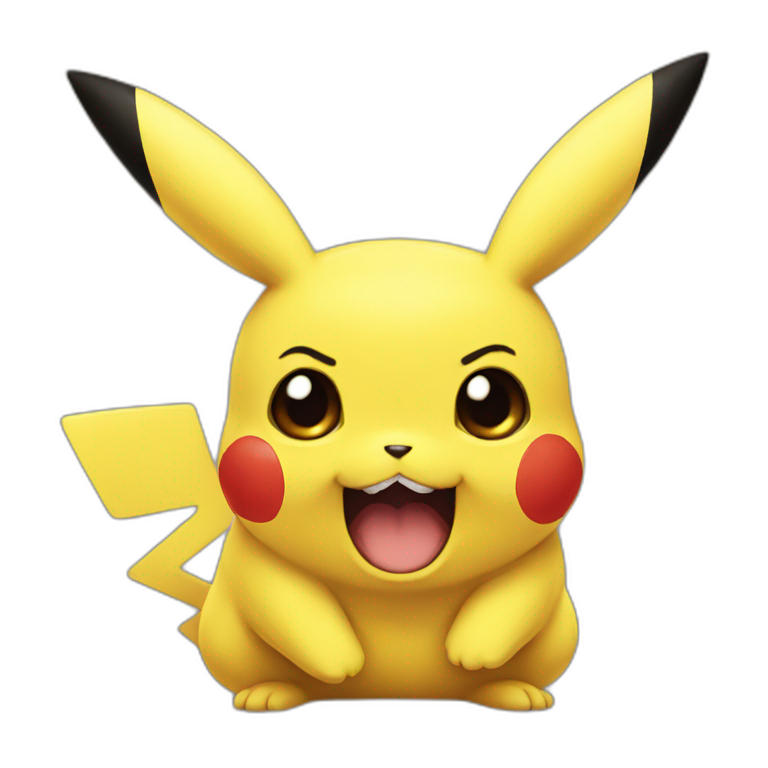 pikachu wow face emoji
