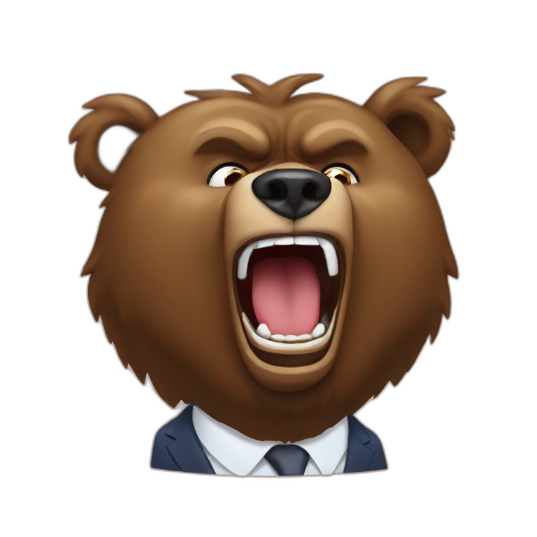 Bear yelling at putin emoji