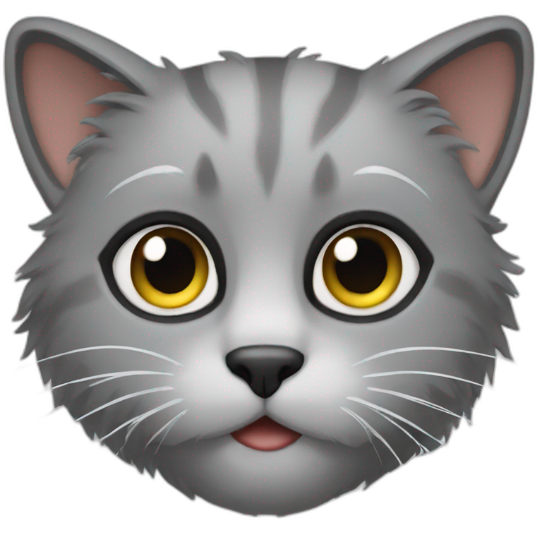 gray furry cat emoji