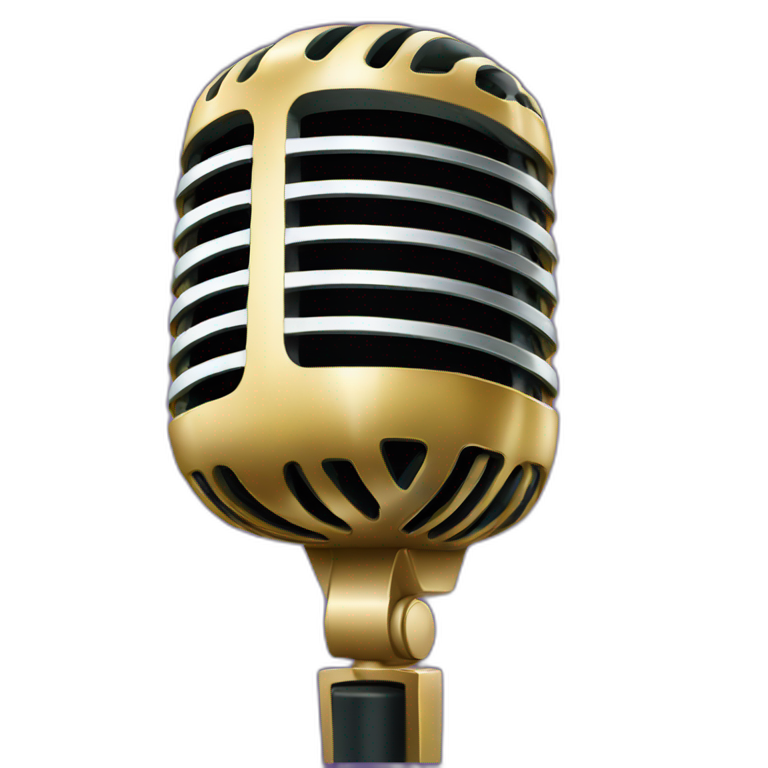 high-quality-microfone emoji