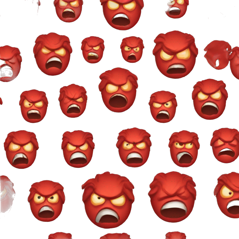 red face angry emoji emoji
