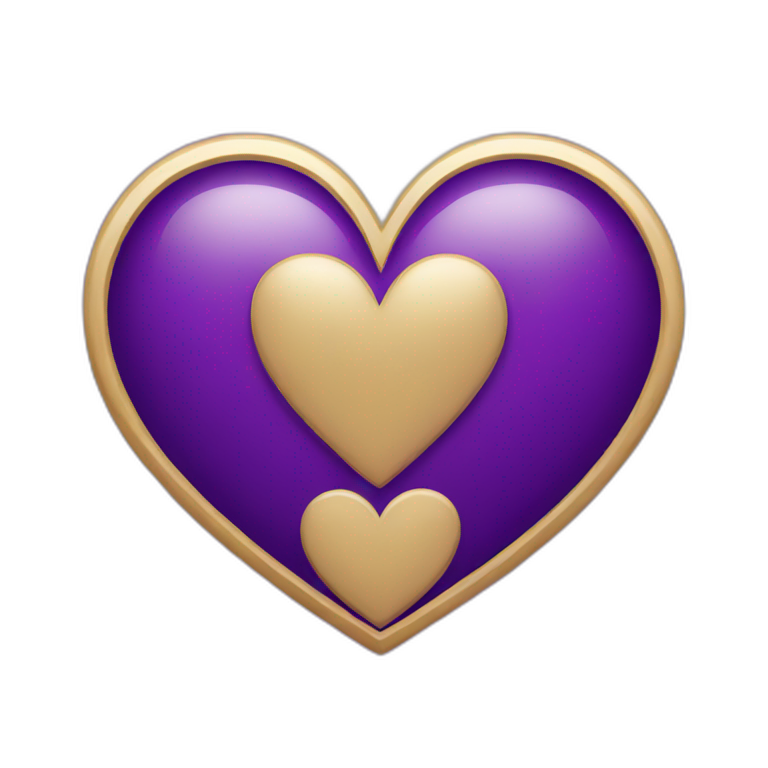 purple heart emoji