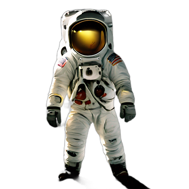 Astronaut on the moon emoji