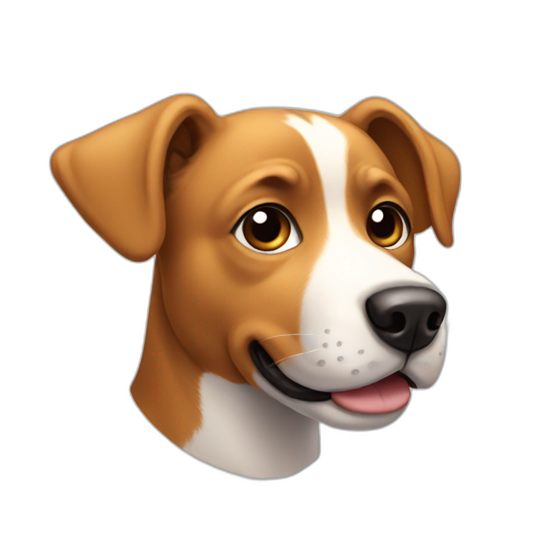 dog looking up emoji