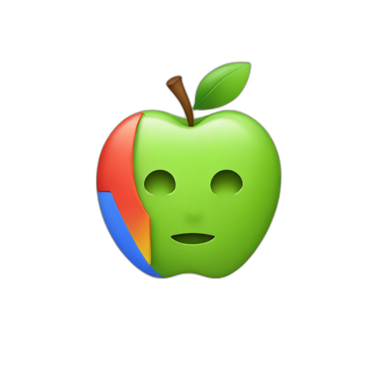 apple and google logo combined emoji