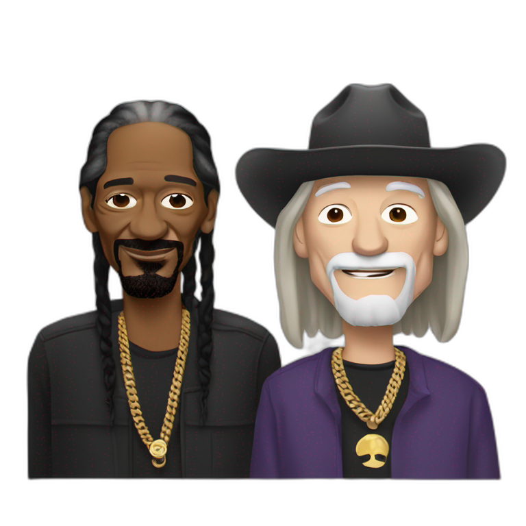 Willie Nelson and Snoop Dogg emoji