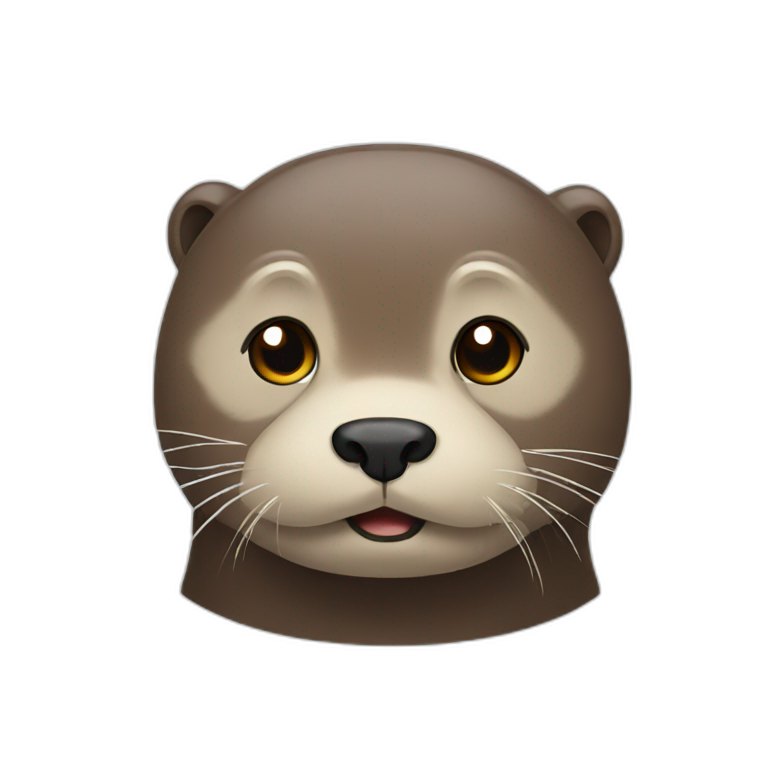 Otter sad face emoji