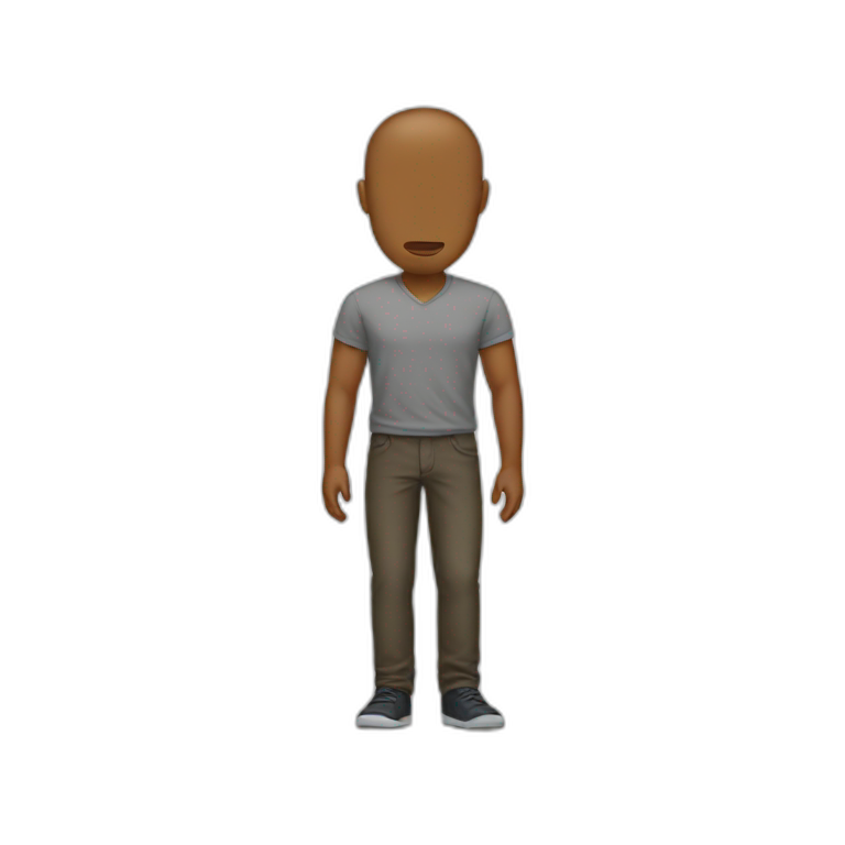 man without head emoji