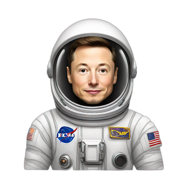 elon musk in astronaut suit emoji