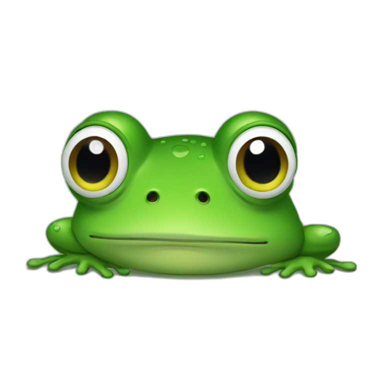 Sad frog emoji