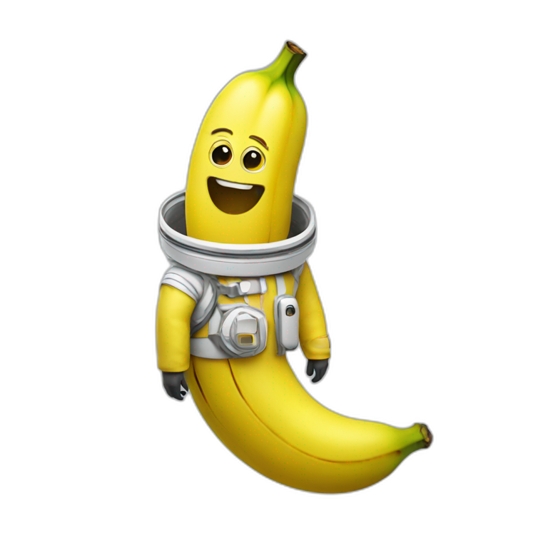 banana in space suit emoji