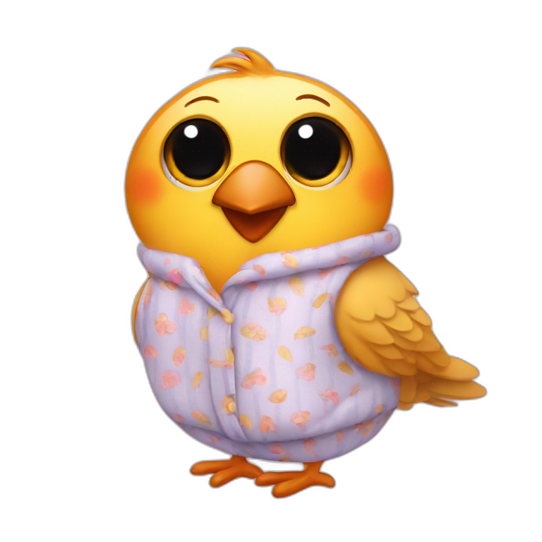 bird in pajamas emoji