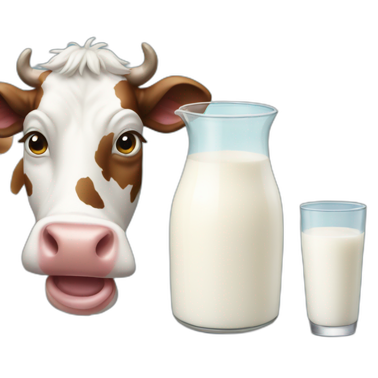 cow and milk emoji