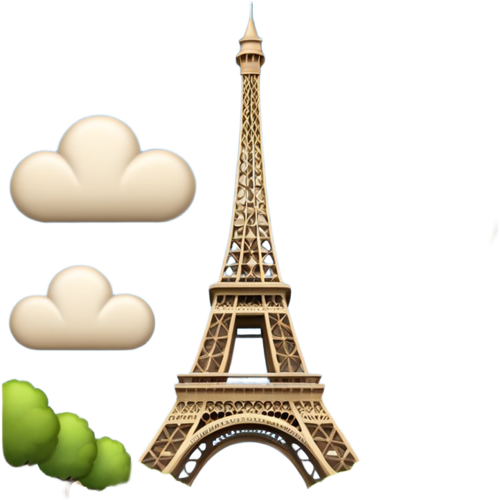 creer un emoji représentant la tour eiffel francais à paris Sticker