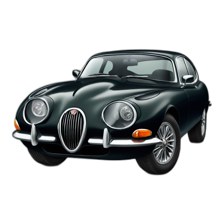 Jaguar type f dark car emoji