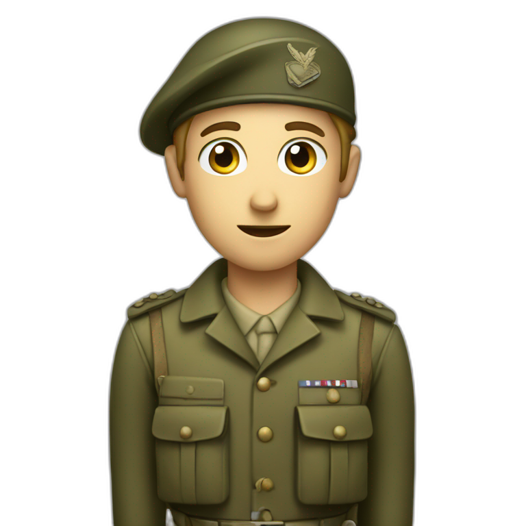 WW2 adol soldier emoji