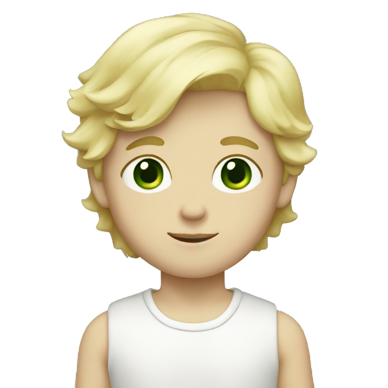blonde, green-eyed, white-skin boy emoji