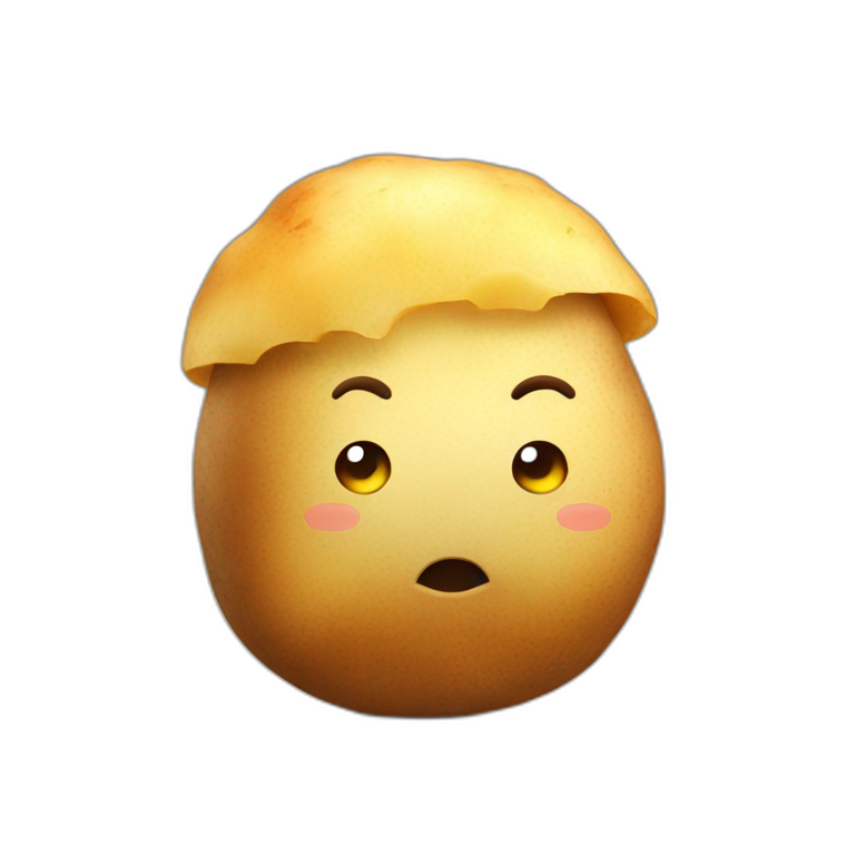 Resting potato emoji