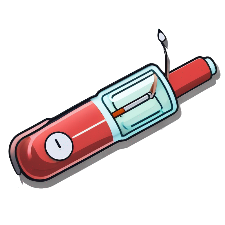 Do not share syringe emoji
