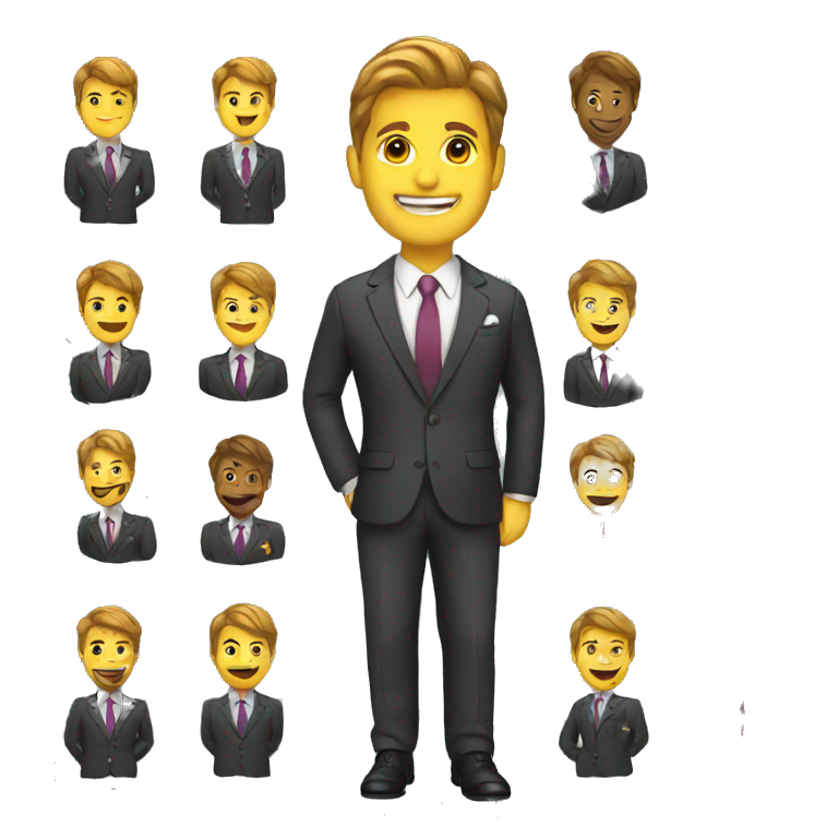 suit business owners emoji