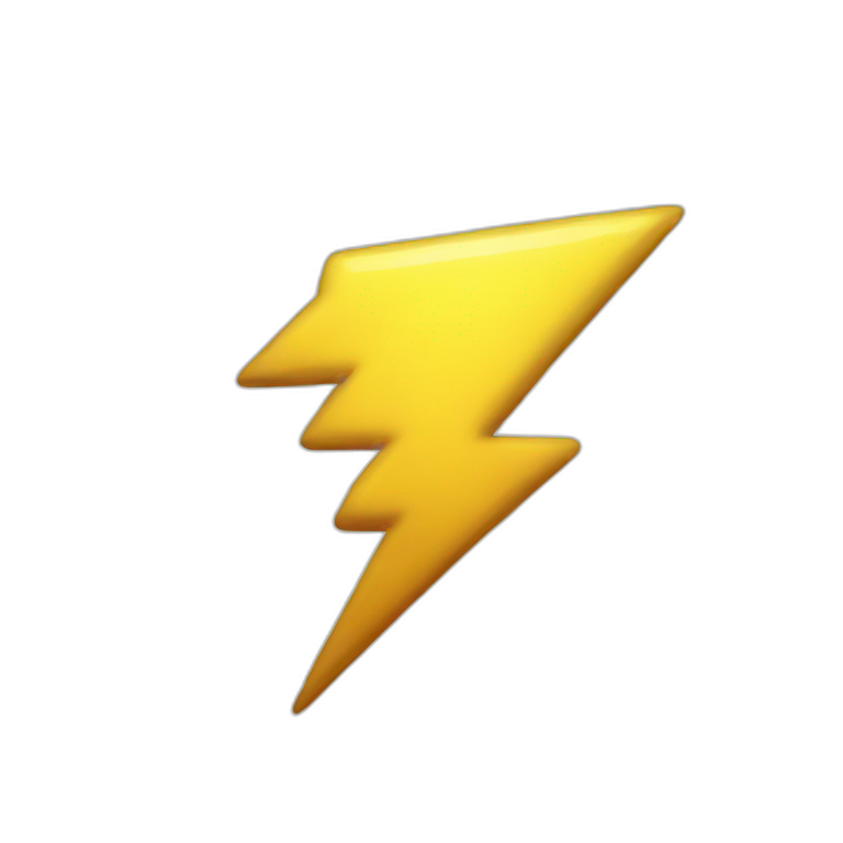 lightning emoji