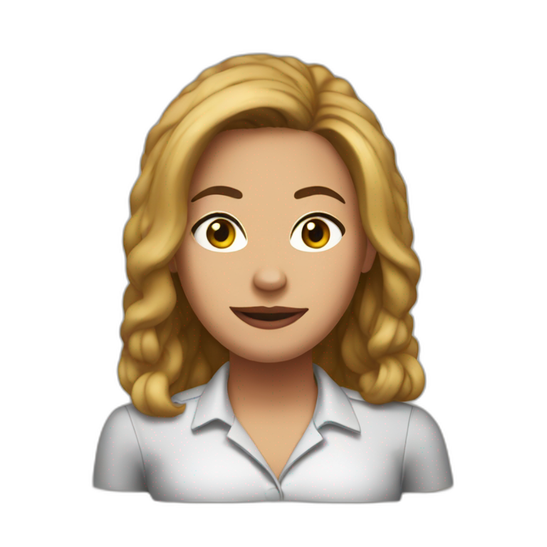 Pam from the TV series The Office emoji