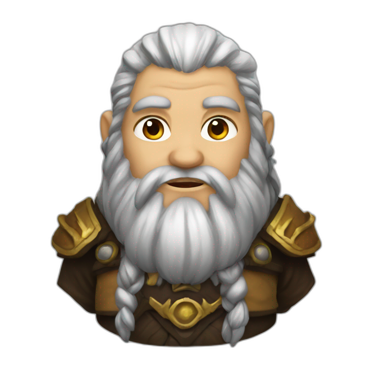 Mountain dwarf cleric emoji