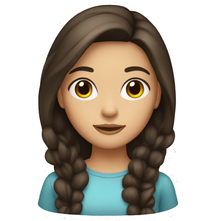 brunette girl  emoji