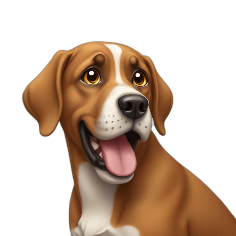 Dog astonished emoji