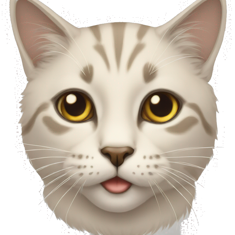 sketch of a cat emoji