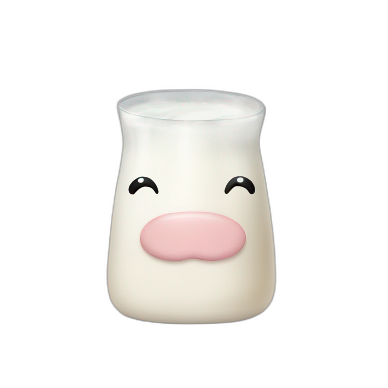 Cow milk emoji