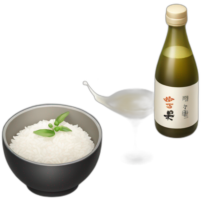 alcohol, rice wine, white, korean Sticker