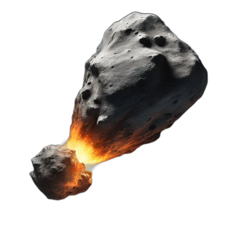 Asteroid hit the earth emoji