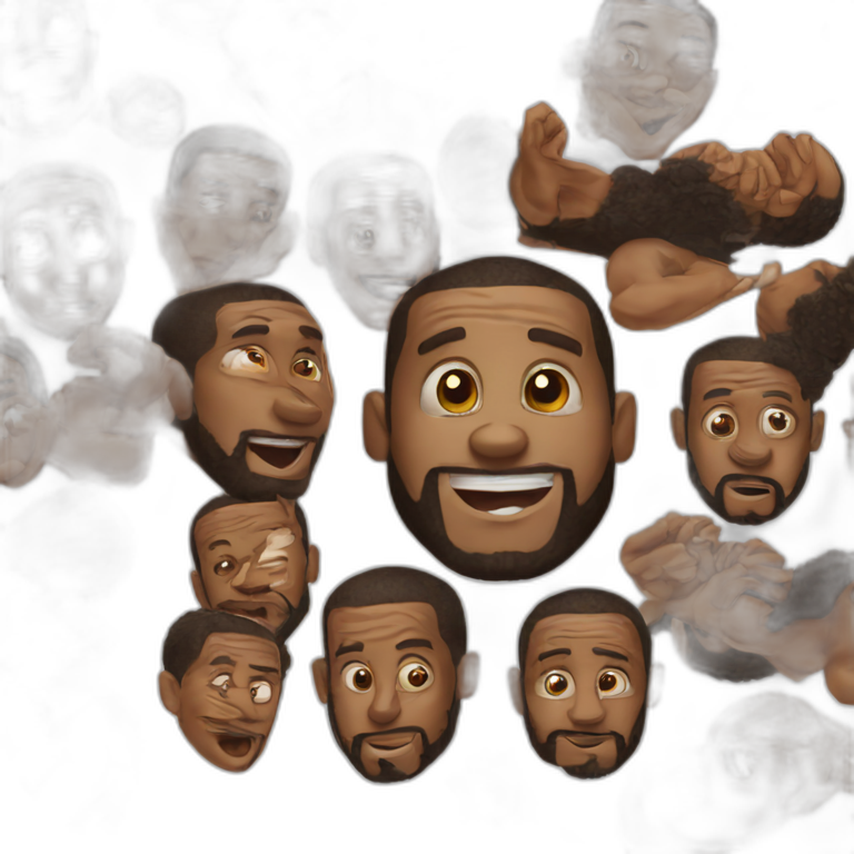 Goofy ahh LeBron James emoji