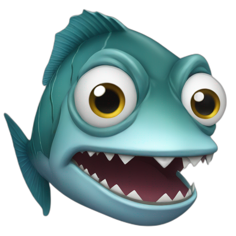 fish crazy emoji