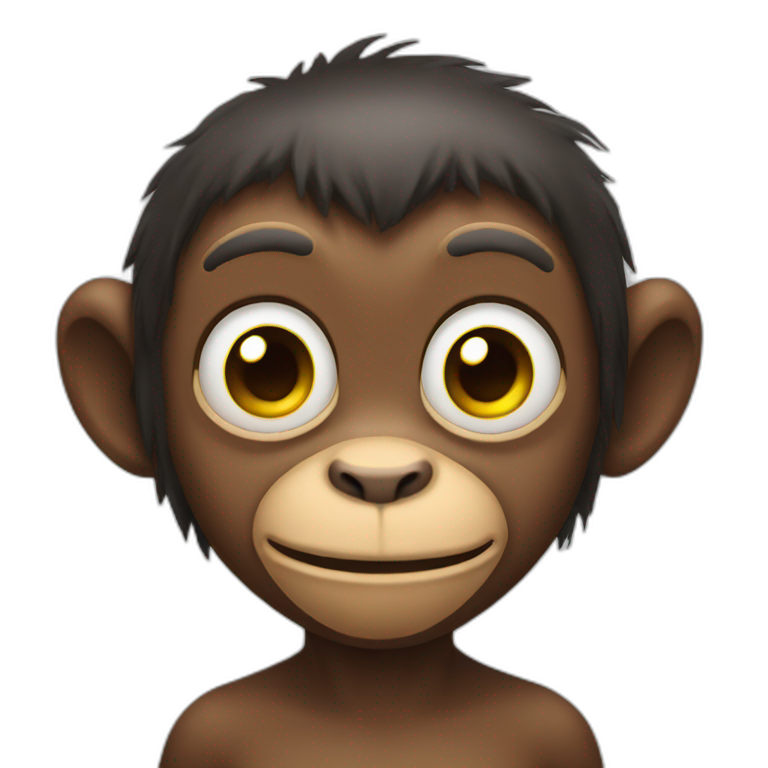 Monkey rolling eyes emoji