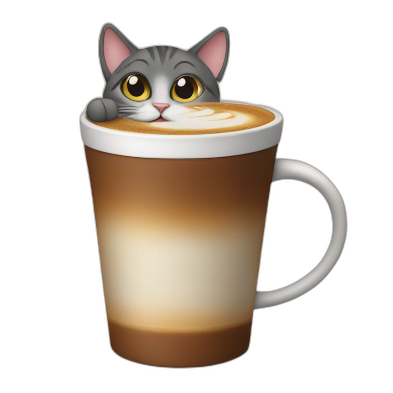 cat drink Coffee  emoji