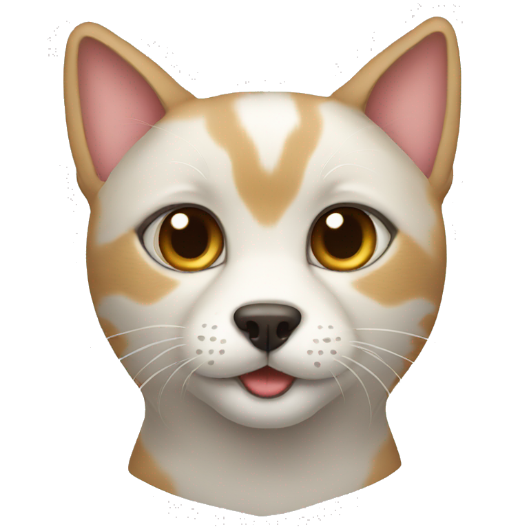 half cat half dog emoji
