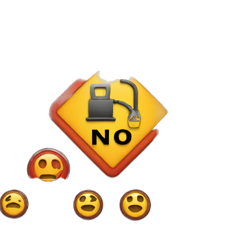 no fuel sign emoji