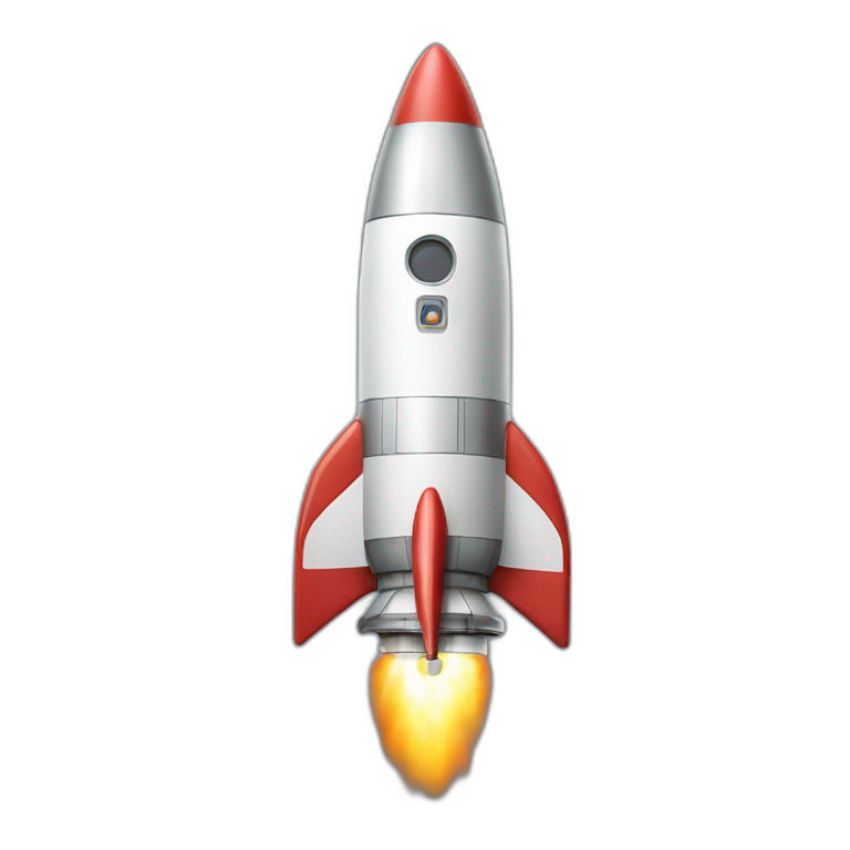 Space rocket fueled by farts emoji