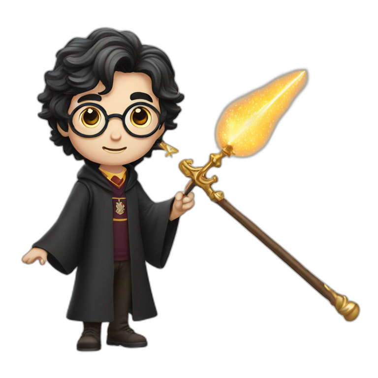 harry potter and magic wand emoji