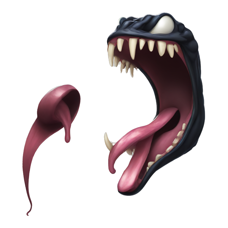 venom long tongue emoji