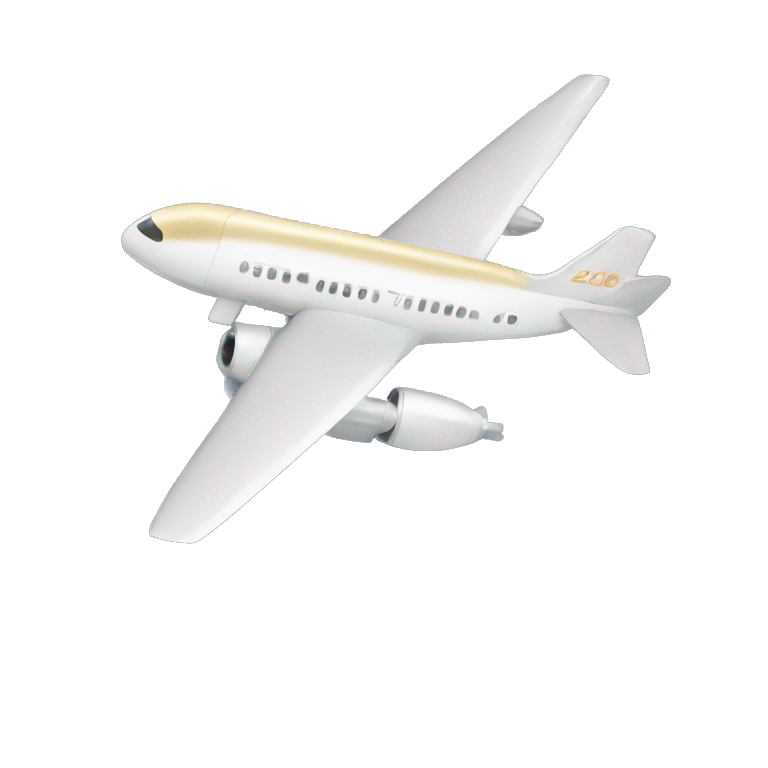 Christening plane on new years 2025 with champagne bottle emoji