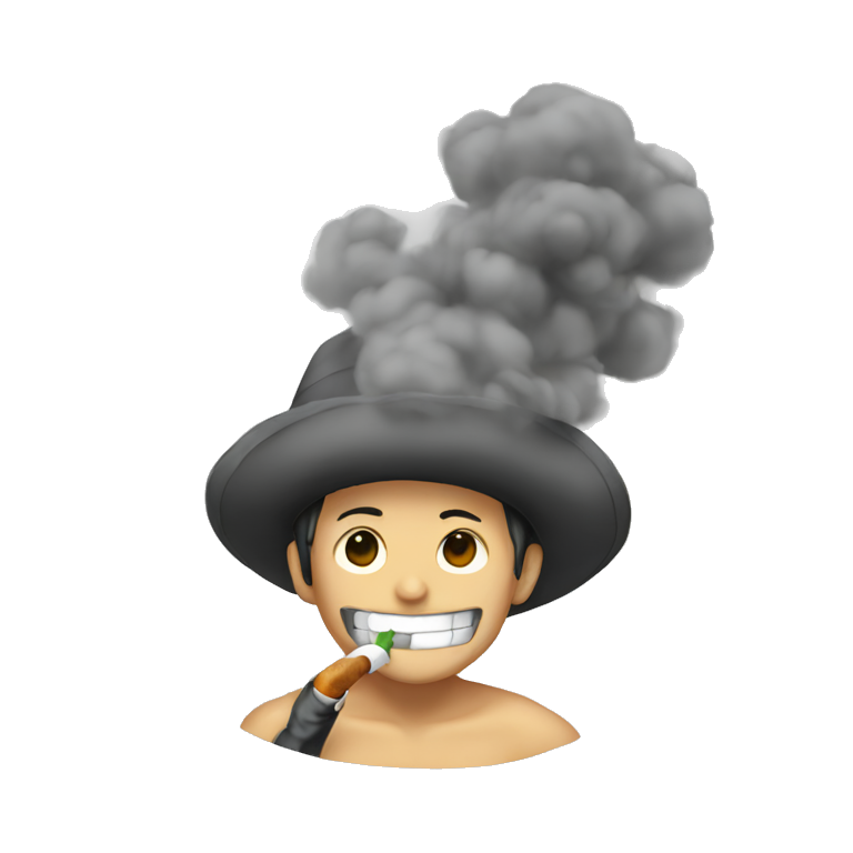 Smoker from one piece  emoji