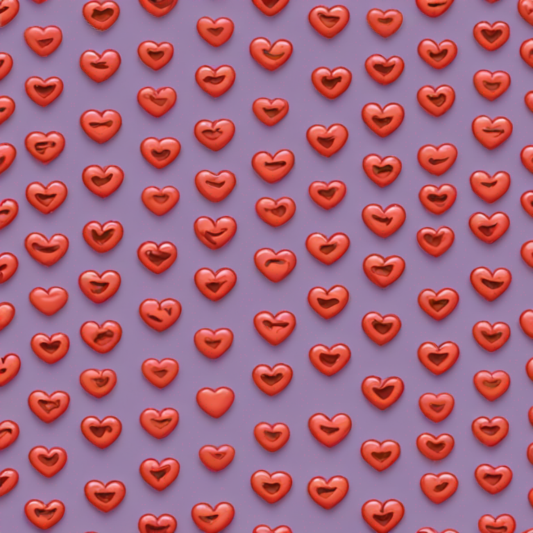 Heart eyes in love emoji