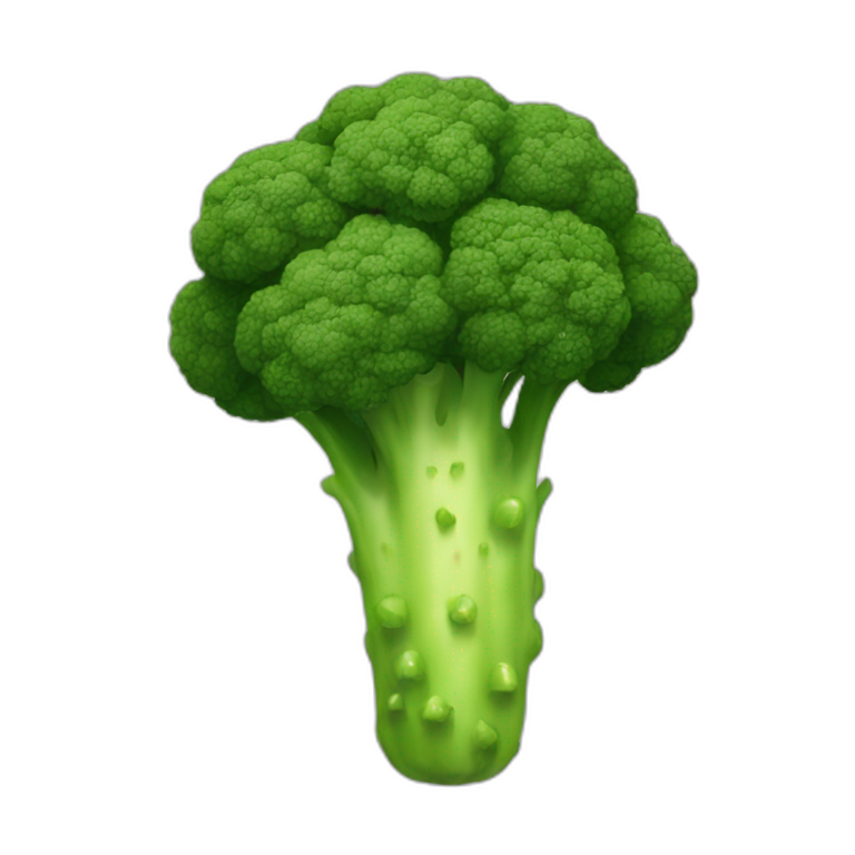 Broccoli with legs legs legs emoji