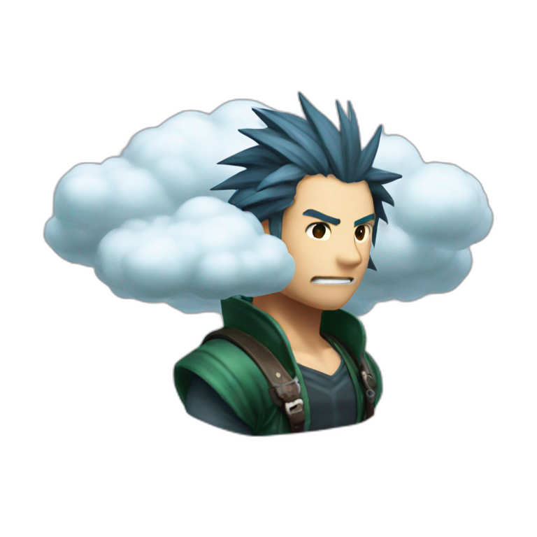 Cloud from Final Fantasy VII emoji