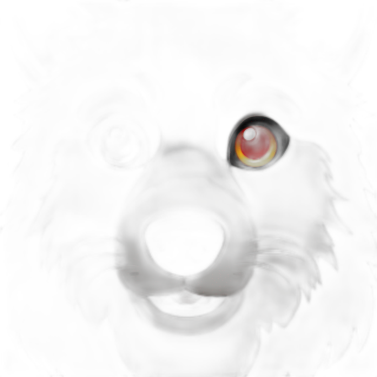 Black Wolf with red eyes  emoji